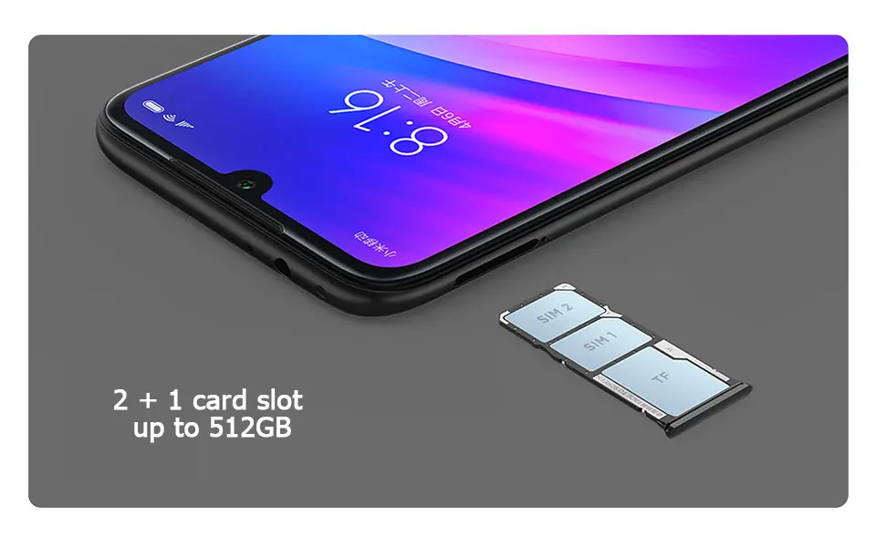 Смартфон Xiaomi Redmi 7 с глобальной ПЗУ, 4 ГБ, 64 ГБ, 4000 мА/ч, четыре ядра, Snapdragon 632, 12 МП камера, 6,26 дюймов, 19:9, полный экран