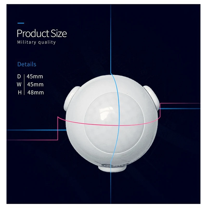 NEO Coolcam NAS-PD01Z Z-wave движения PIR Сенсор домашней автоматизации Совместимость с Z wave Системы 300 Series и 500 Series