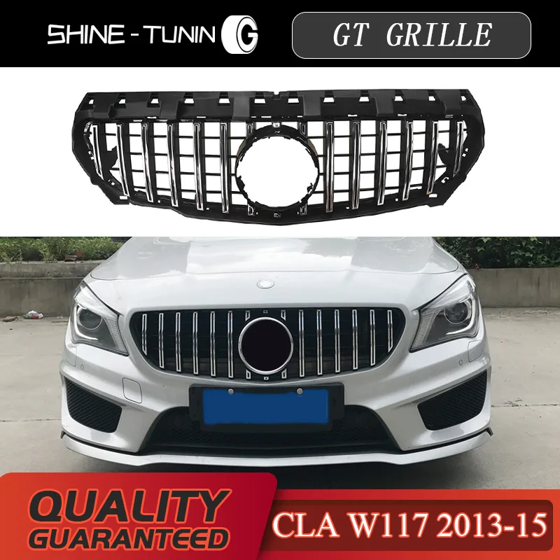 Передняя решетка подходит для нового класса CLA W117 GT GTR CLA200 CLA220 CLA260 CLA300 2013-15 без