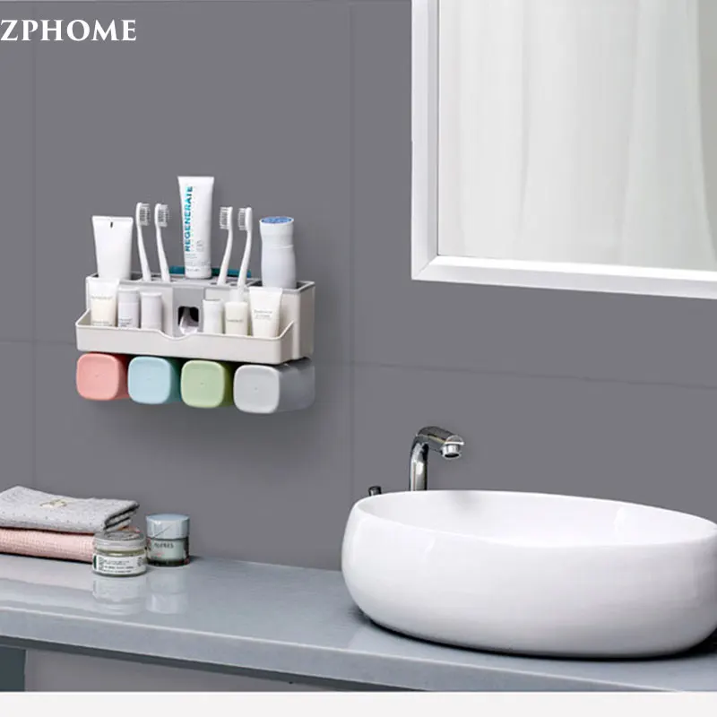 Держатель для зубной пасты и щетки соковыжималка Диспенсер аксессуары ванной