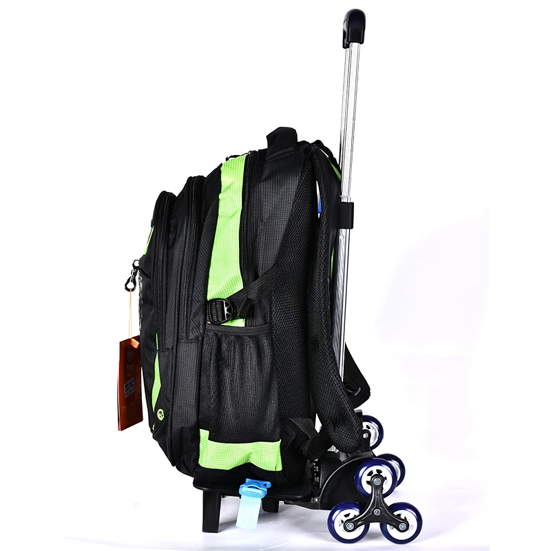 BAIJIAWEI детские школьные сумки на колесиках рюкзаки с колесиками багаж для девочек - Фото №1