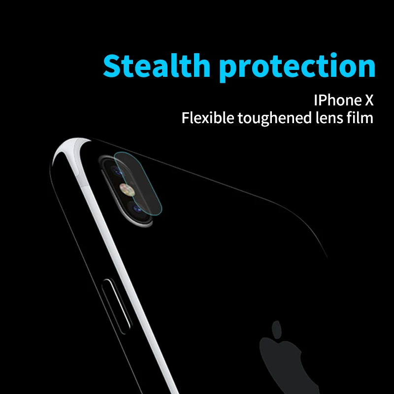 2 шт./лот прозрачная защитная пленка для объектива камеры iPhone X 10 закаленное