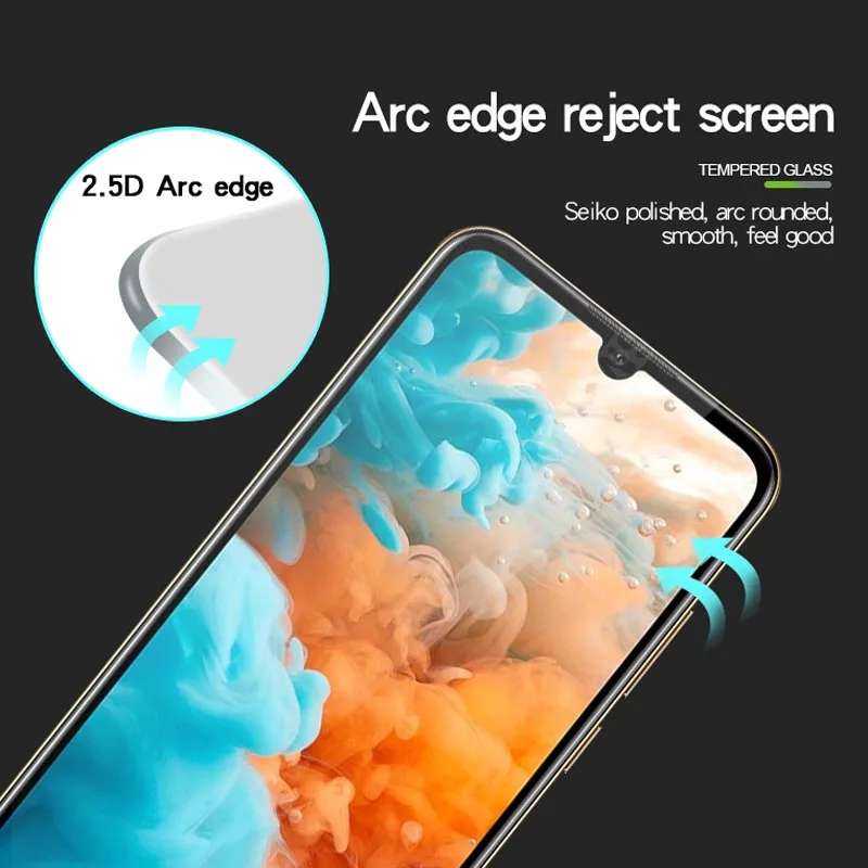 С уровнем твердости 9H полное покрытие Закаленное стекло пленка для Huawei честь 8A 8C