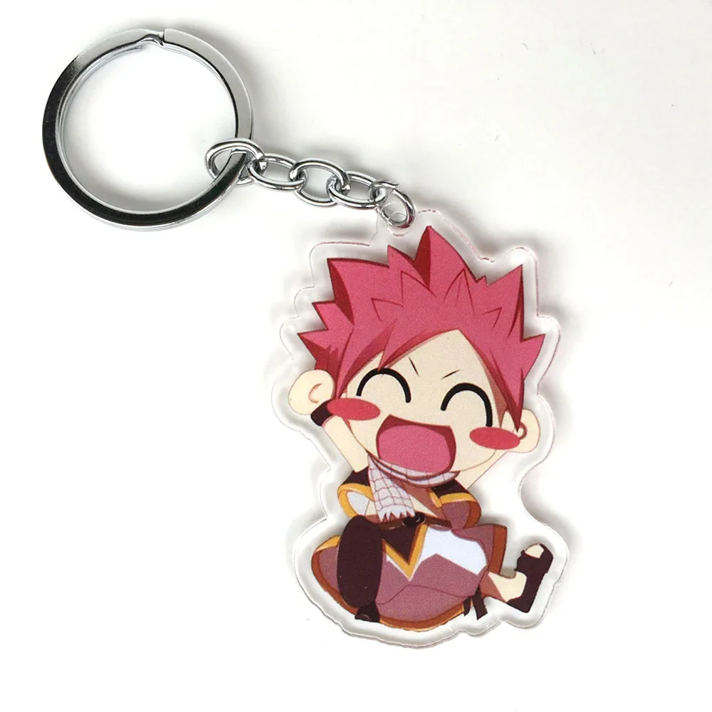 2 шт./лот FAIRY TAIL Аниме оригинальный акриловый брелок ремень/Мобильный телефон