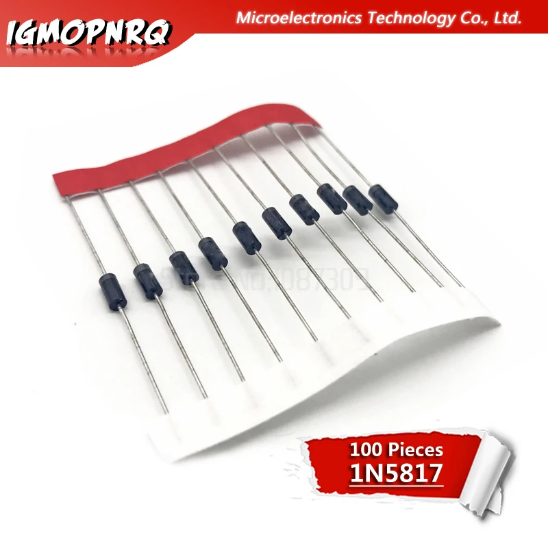 Диод Шоттки 1N5817 DO 41 1A 20 в 100 шт.|Диоды| |