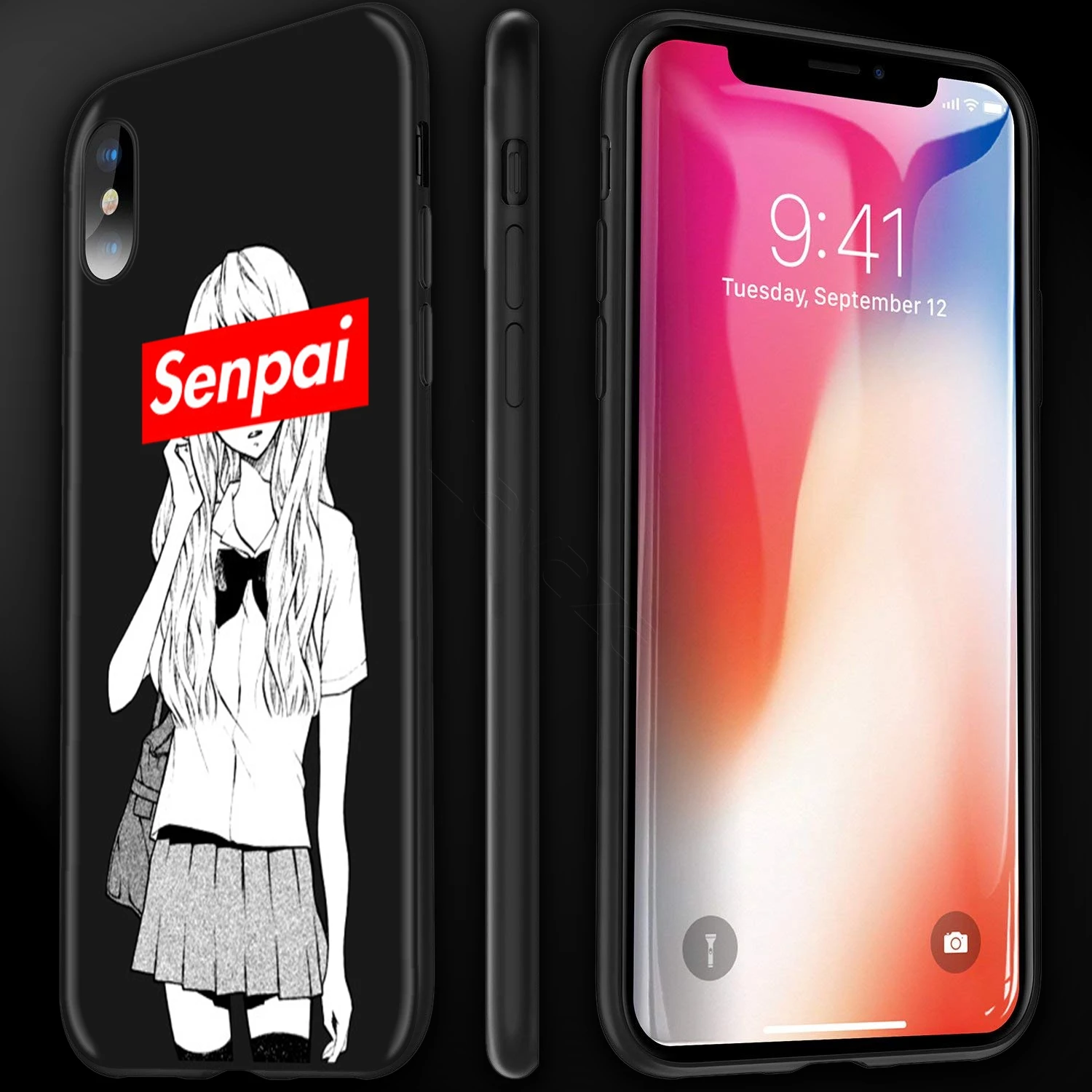 Чехол Lavaza Sugoi Senpai аниме Waifu для iPhone 12 mini 11 Pro XS Max XR X 8 7 6 6S Plus 5 5s se|Бамперы| |