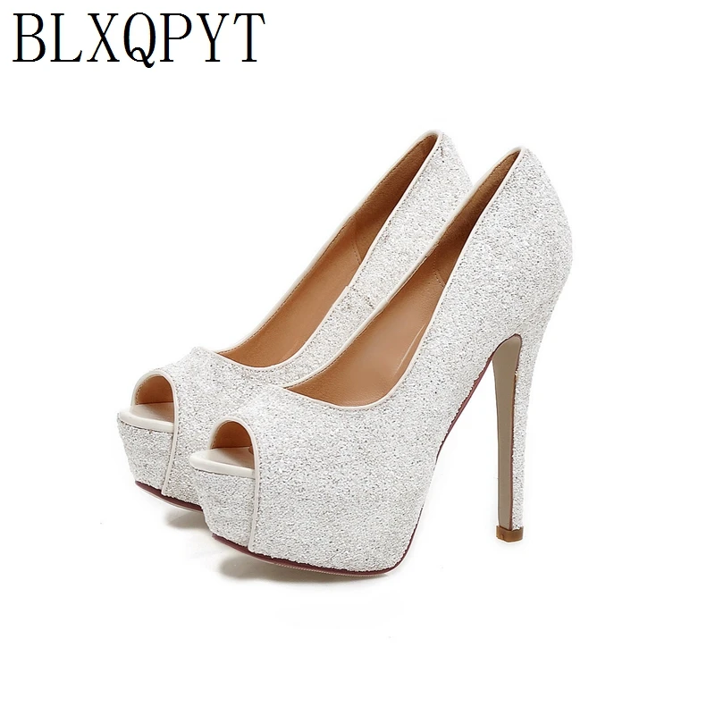 Женские босоножки с открытым носком BLXQPYT туфли-лодочки очень высоким голенищем 13