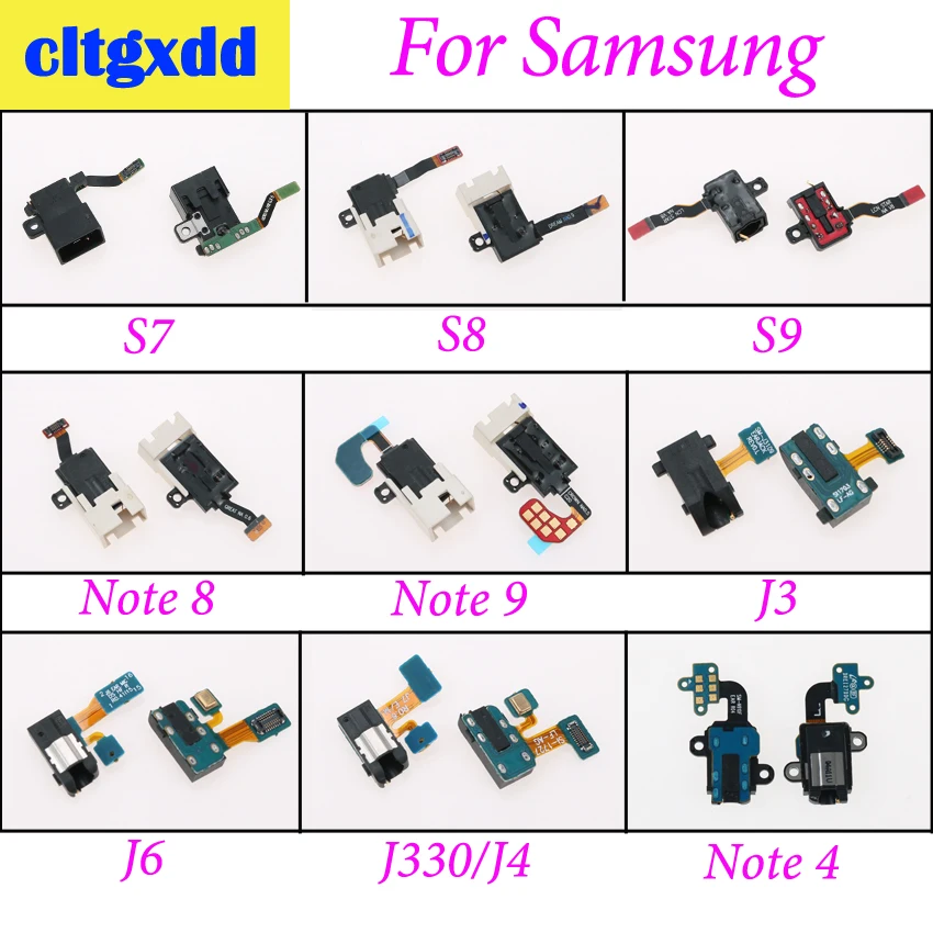 Разъем для наушников cltgxdd гибкий кабель Samsung Galaxy S7 S8 S9 Note 4 Note8 Note9 J3 J330 J4 J6|Шлейфы