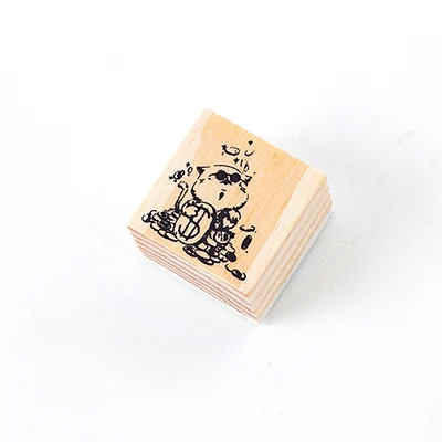 02 Милое животное, мультяшная кошка ПЭТ штамп DIY деревянные и резиновые штампы для скрапбукинга канцелярские товары Скрапбукинг Стандартный штамп - Цвет: 02
