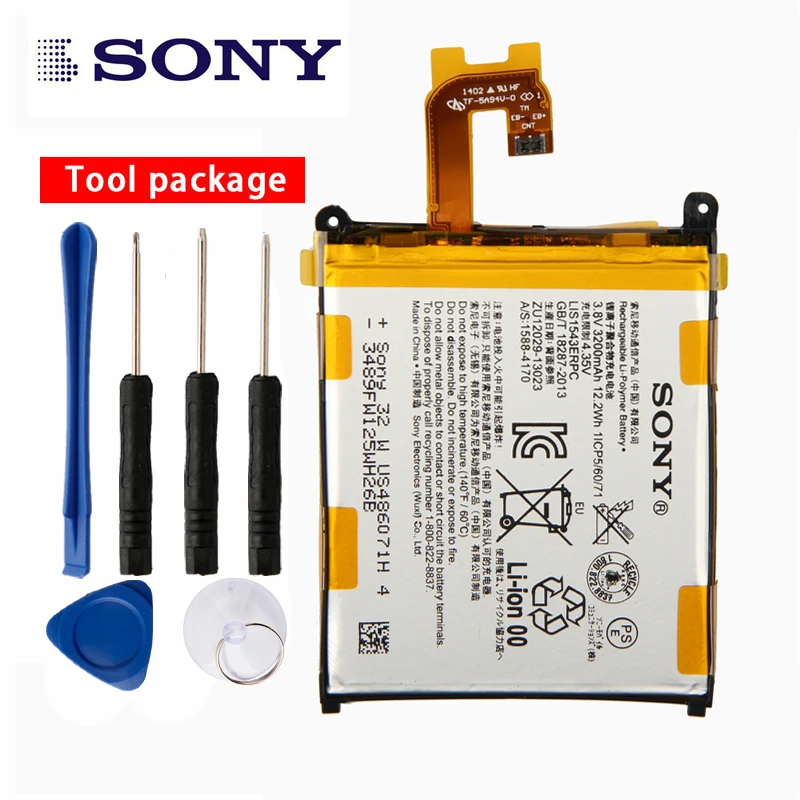 Оригинальный аккумулятор для телефона с высокой емкостью LIS1543ERPC Sony Xperia Z2 L50T D6502