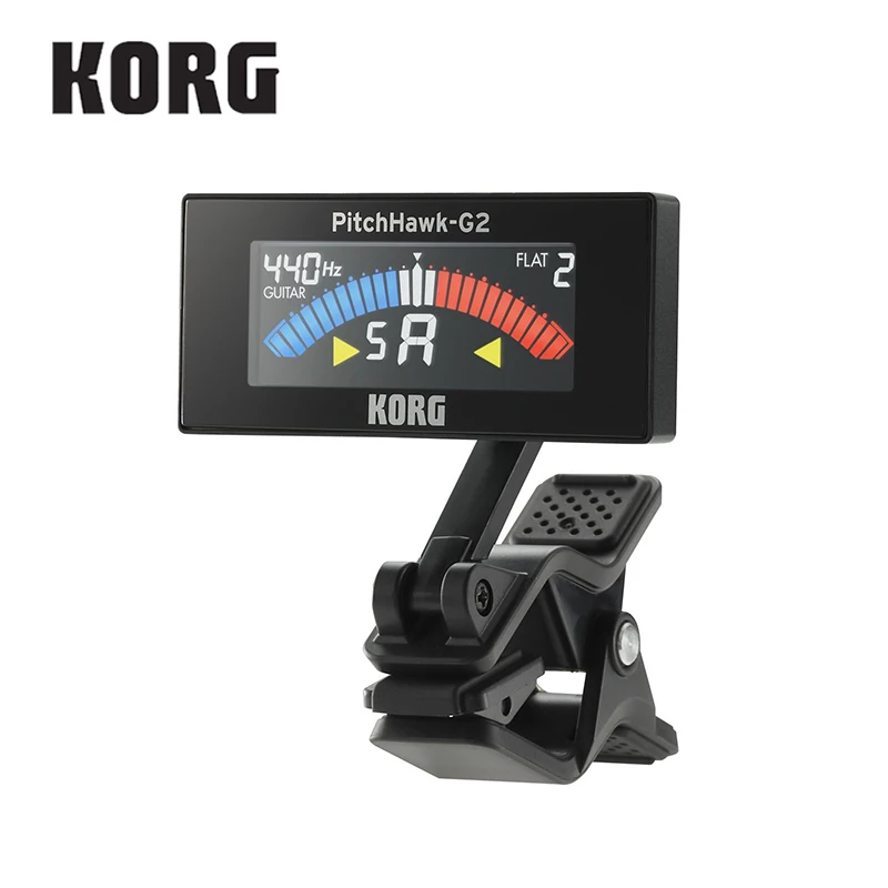 

Гитарный тюнер с клипсой KORG AW4GBK PitchCrow-G с цветным ЖК-дисплеем, черный