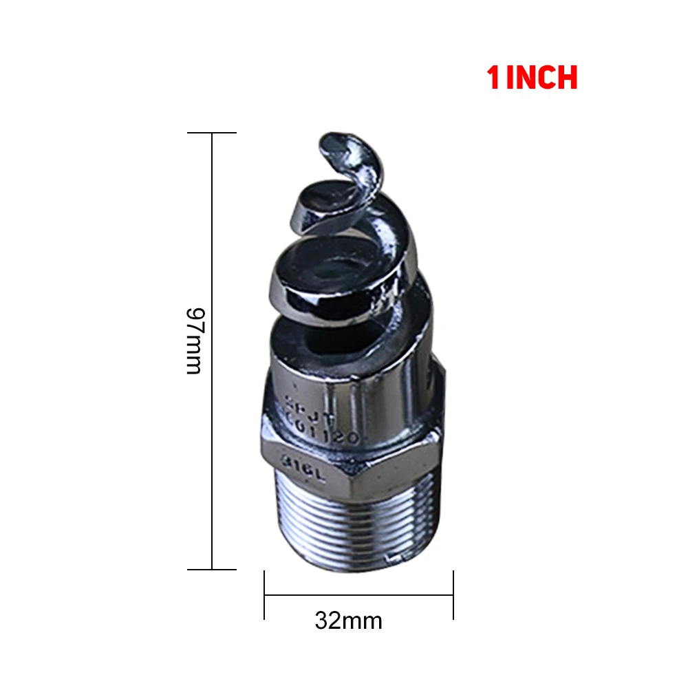 Полностью конусная спиральная струя сопло из нержавеющей стали сад газон вода