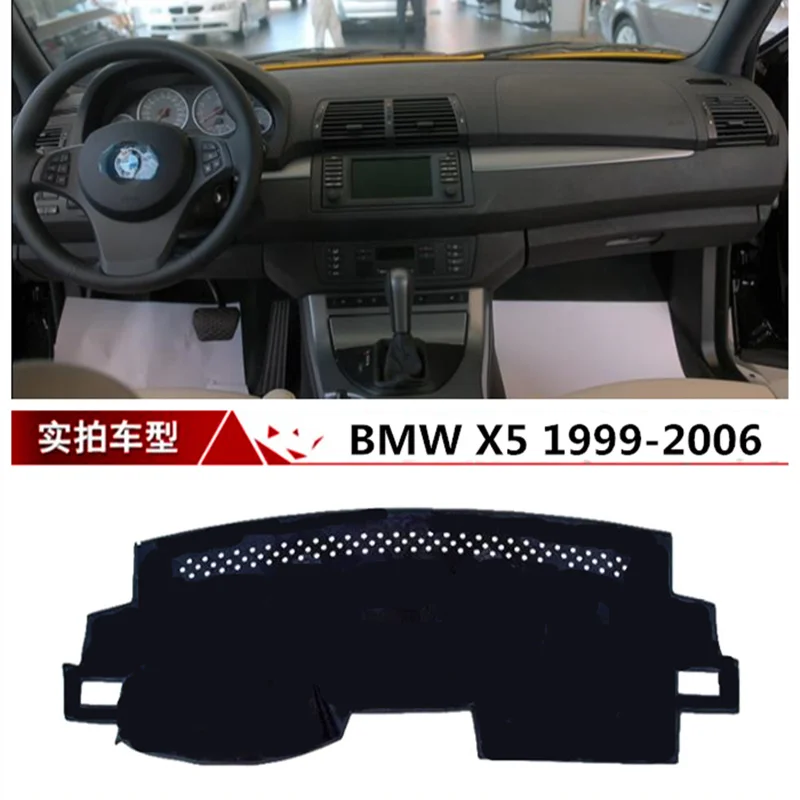 Коврик TAIJS для приборной панели автомобиля коврик BMW X5 1999 2006 левый руль