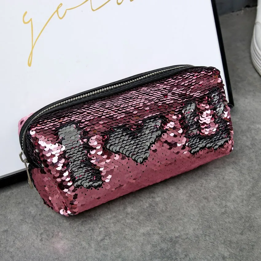 2018 New Sequins pencil case colorful large capacity pencilcase Pencil Bag Kalem Kutusu Student Estojo Escolar Stationery 3027 | Канцтовары