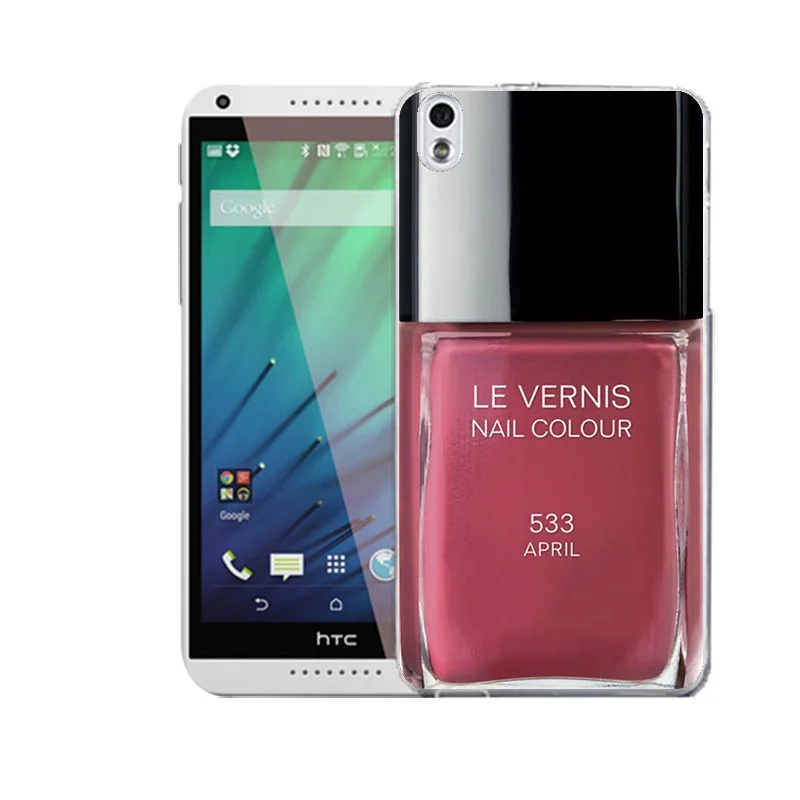 QMSWEI TPU Clear Phone Case For HTC M8 Soft Cartoon Nail Polish Protective Printed Back Cover Free shipping D820 M9 A9 |