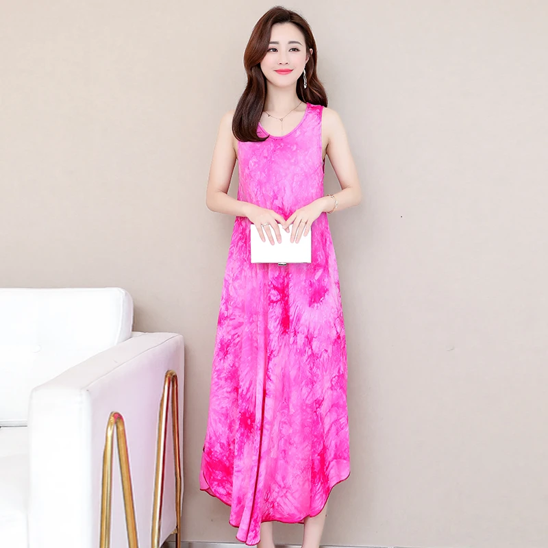 Женское платье свободного покроя Повседневные Вечерние платья размера плюс лето