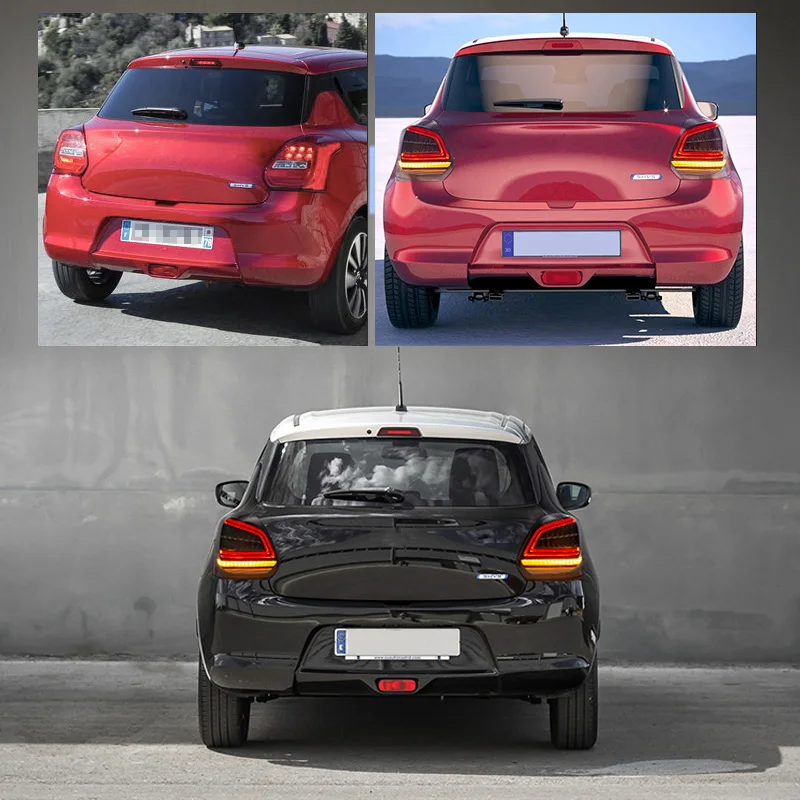 Светодиодный задний светильник в сборе для Suzuki Swift светодиодный задний свет, обратный светильник, сигнальный светильник последовательного поворота, задний противотуманный фонарь