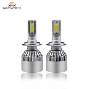 AOTOMONARCH 72W 2PCS 6500K Lamp H7 LED 12V Light Automobile Car Headlight Bulb 8000lm Universal Car Styling Accessories FH