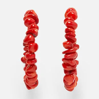 LEADERBEADS женские гиперболе натуральный камень круглые серьги для ZA подарок на