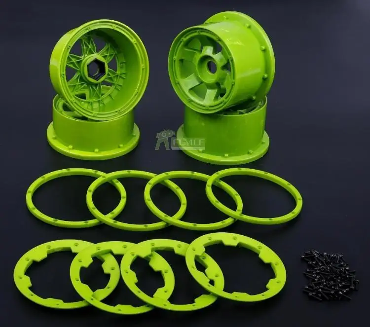 Nylon Super Star Wheel Hub with Beadlock Ring Fit for 1/5 HPI ROVAN KM BAJA 5B | Игрушки и хобби