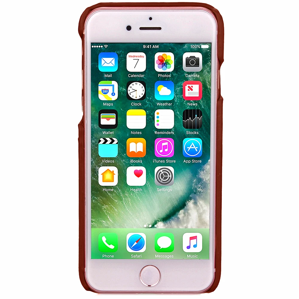Слоты Для карты Fundas Apple iPhone 7 Plus Случае сотовый Телефон Крышка ТПУ ИСКУССТВЕННАЯ