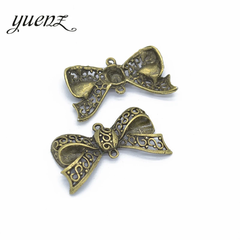 Yuenz 7 шт. модные ювелирных изделий сплава лук-узел подвески металлические