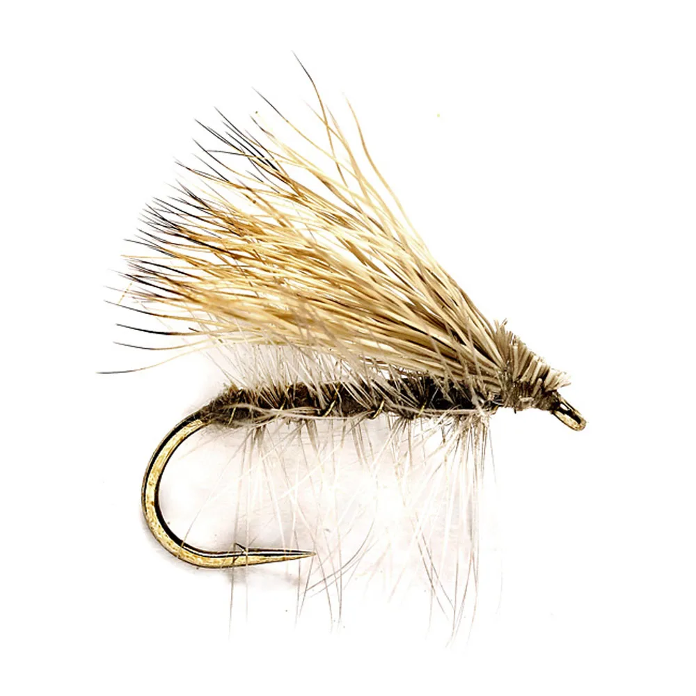 

6 шт Aventik лося волос Caddis коричневая сухая форель Nymph Fly Рыболовные Мухи-насадки для рыбалки различных размеров Новинка