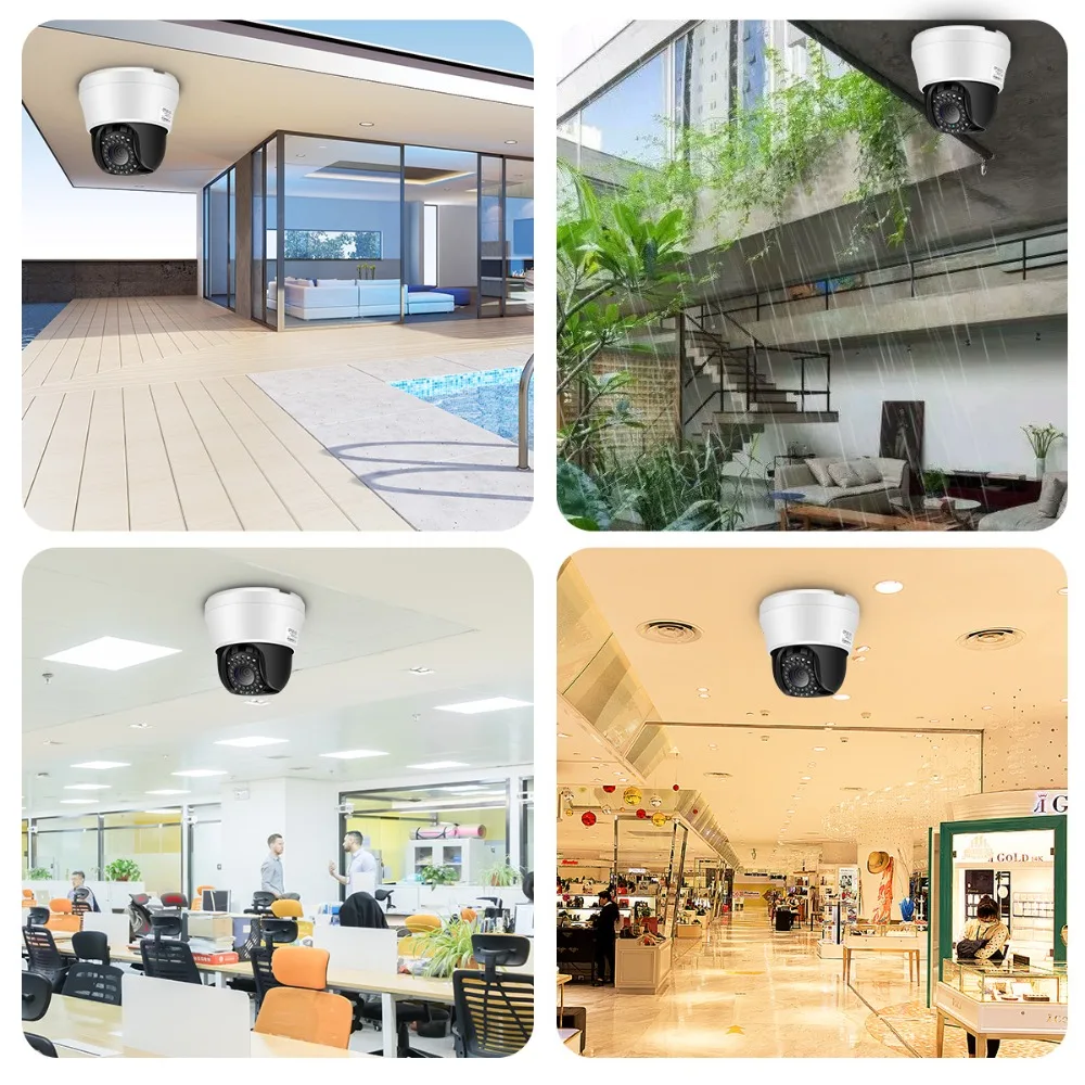 4 дюймов мини PTZ купольная IP камера 5MP/2MP Ультра HD панорамирование/наклон 10x зум Скорость купольные камеры видеонаблюдения H.265 ONVIF Xmeye CCTV 40 м ИК вид