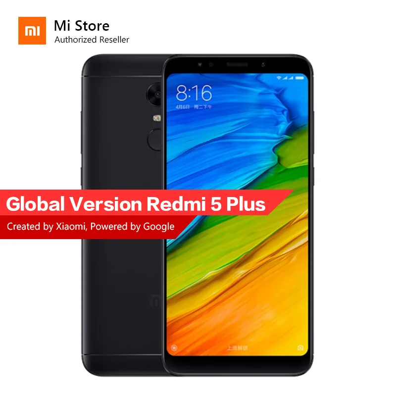 Глобальная версия Xiaomi Redmi 5 плюс 32 ГБ Встроенная память 3 Оперативная мобильного