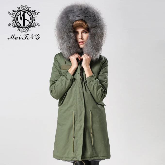 Женская куртка с капюшоном зеленое пальто в стиле милитари длинным рукавом и