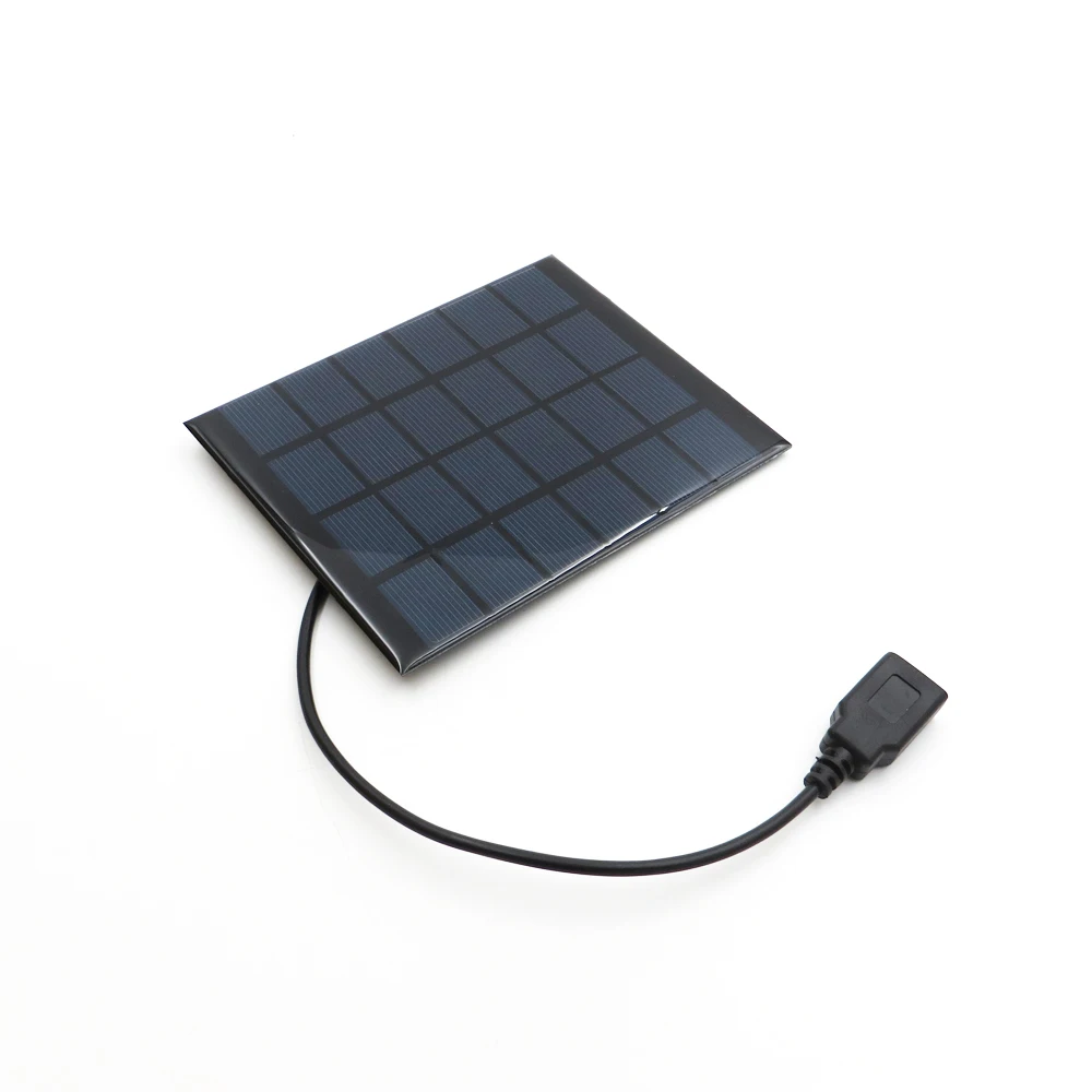 Солнечная панель 2 Вт 6 в батарея DIY Модуль Солнечное портативное зарядное - Фото №1