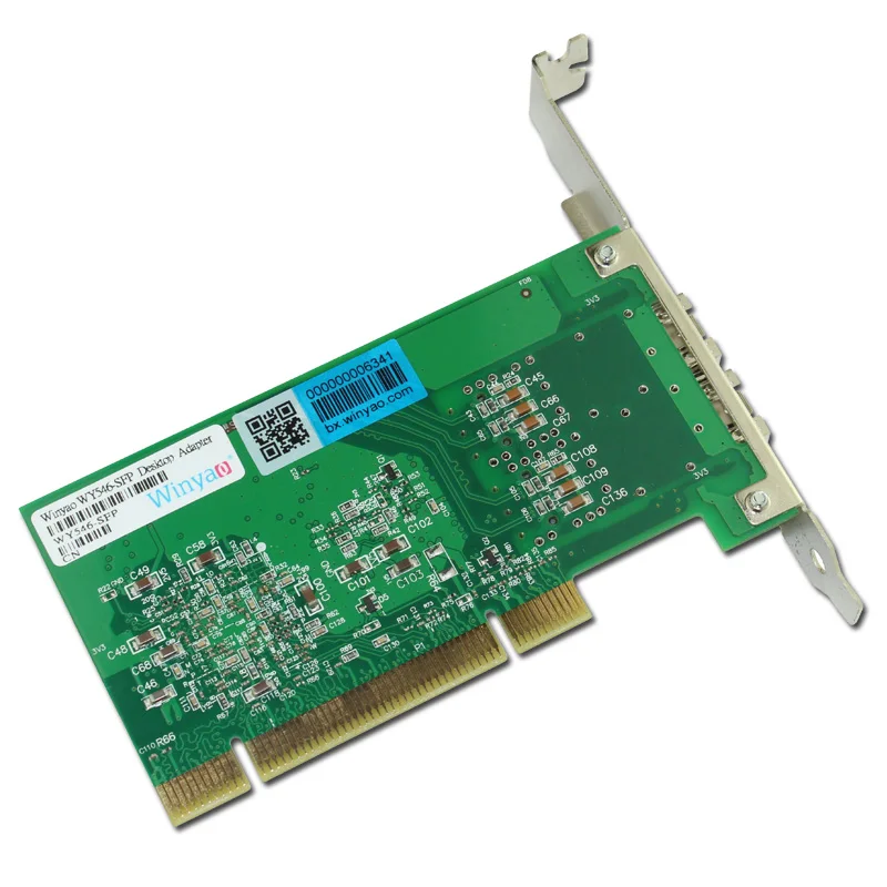 2 Порта SFP Gigabit Fiber Ethernet Адаптер PCI NIC Карты Чипсет 82546 ГБ | Компьютеры и офис