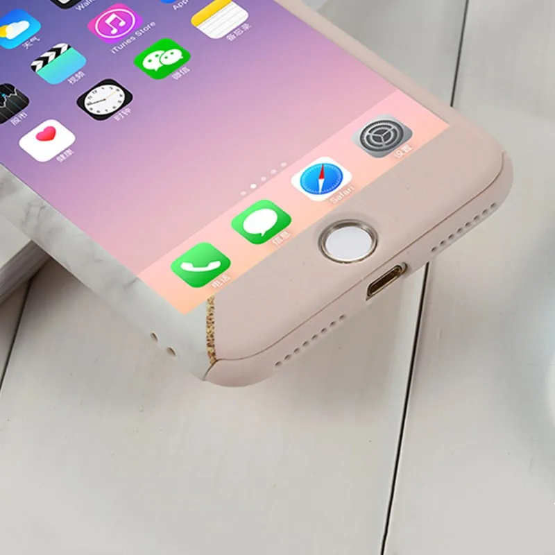 FTAIDKJ модный Твердый чехол для iPhone X 8 Plus 6 6S 5 5S SE 360 градусов чехлы с полной защитой |