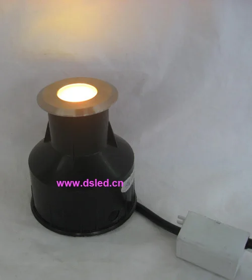 Подземный светильник из нержавеющей стали IP68 3 Вт LED RGB шаг DS 11S 25 3W 1X3W Три чип 5 в