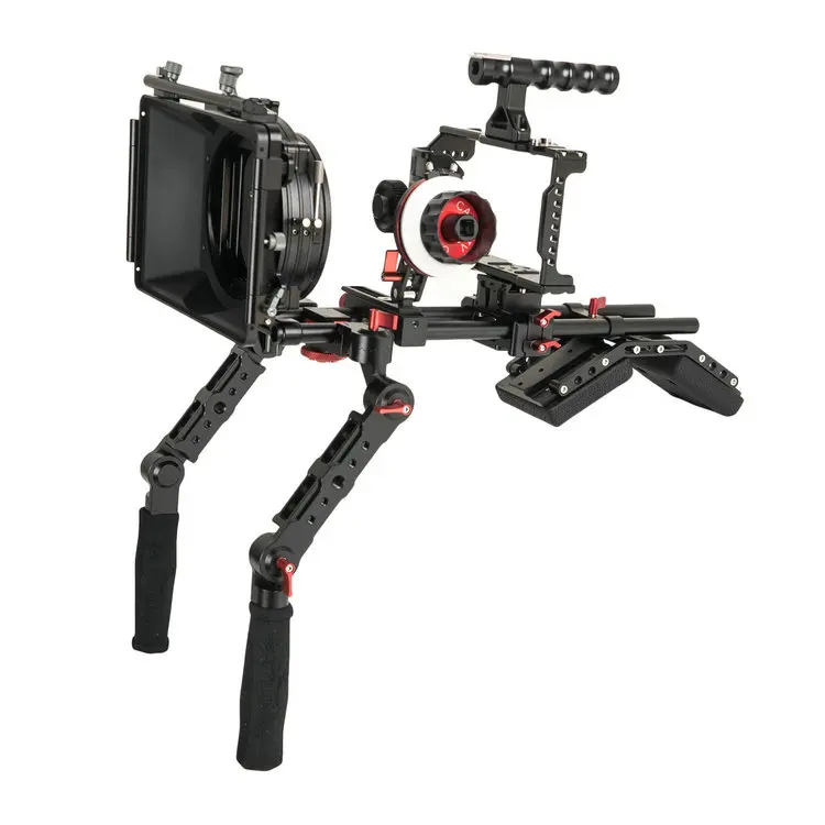 CAME TV BMPCC Plus Shoulder Rig Mattebox A/B Follow Focus 15 мм стержень для BlackMagic Pocket Cinema Camera (BMPCC2