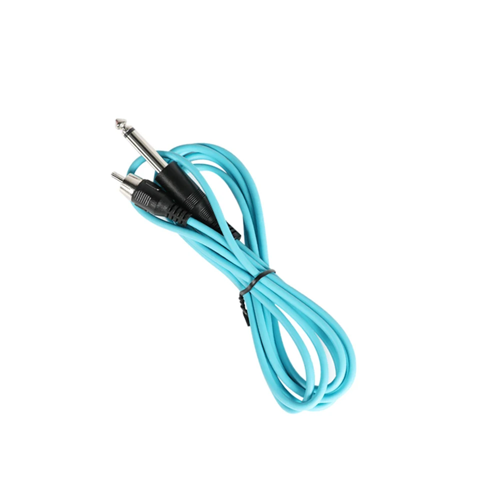 Blue Новая горячая распродажа 1,8 м силиконовая тонкая линия RCA интерфейсный кабель зажимной переключатель крюк линия конверсионный комплект источник питания - Цвет: Blue