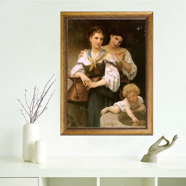 

Handmade Oil painting reproduction The Secret by William Bouguereau