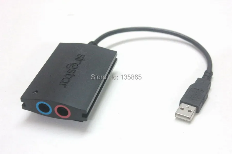 Конвертер USB для микрофона адаптер SingStar PlayStation 2 и 3 с поддержкой ПК|Компьютерные