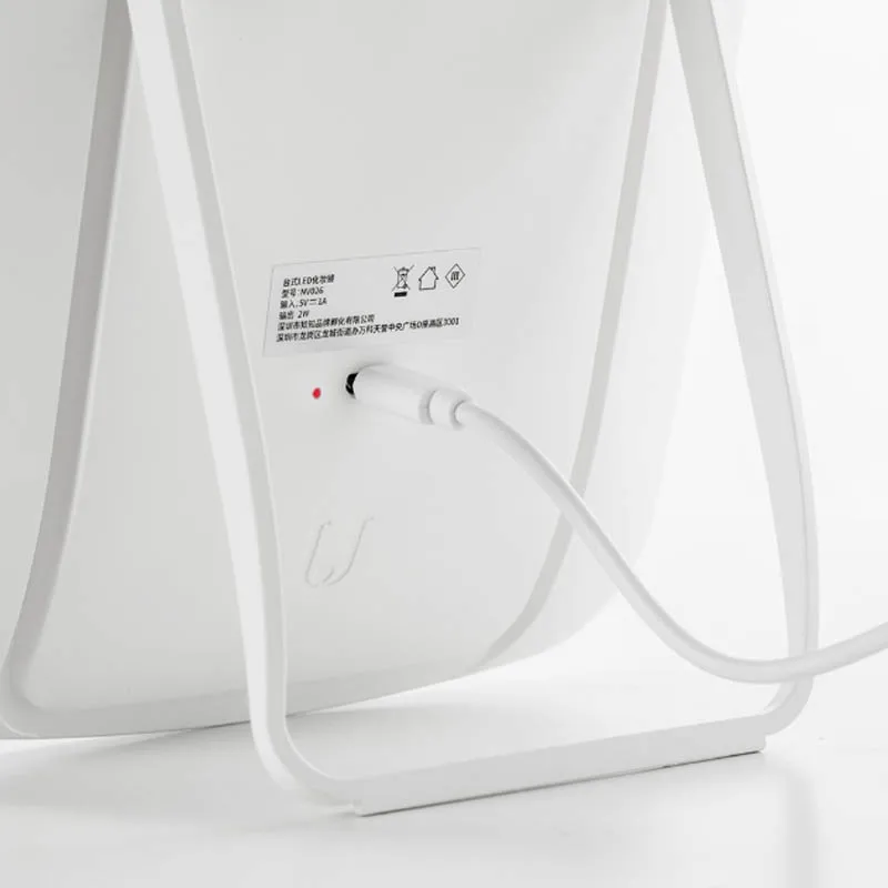 xiaomi Mijia, интеллектуальное портативное зеркало для макияжа, настольный светодиодный светильник, портативный складной светильник, зеркало для общежития, Настольный светильник H30