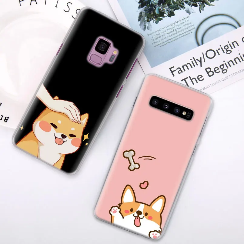 Чехол для телефона с изображением собаки корги Шиба ину s для samsung Galaxy S10e S10 Plus S8 S9 Plus S6 S7 Edge A40 A50 A70 M20 чехол