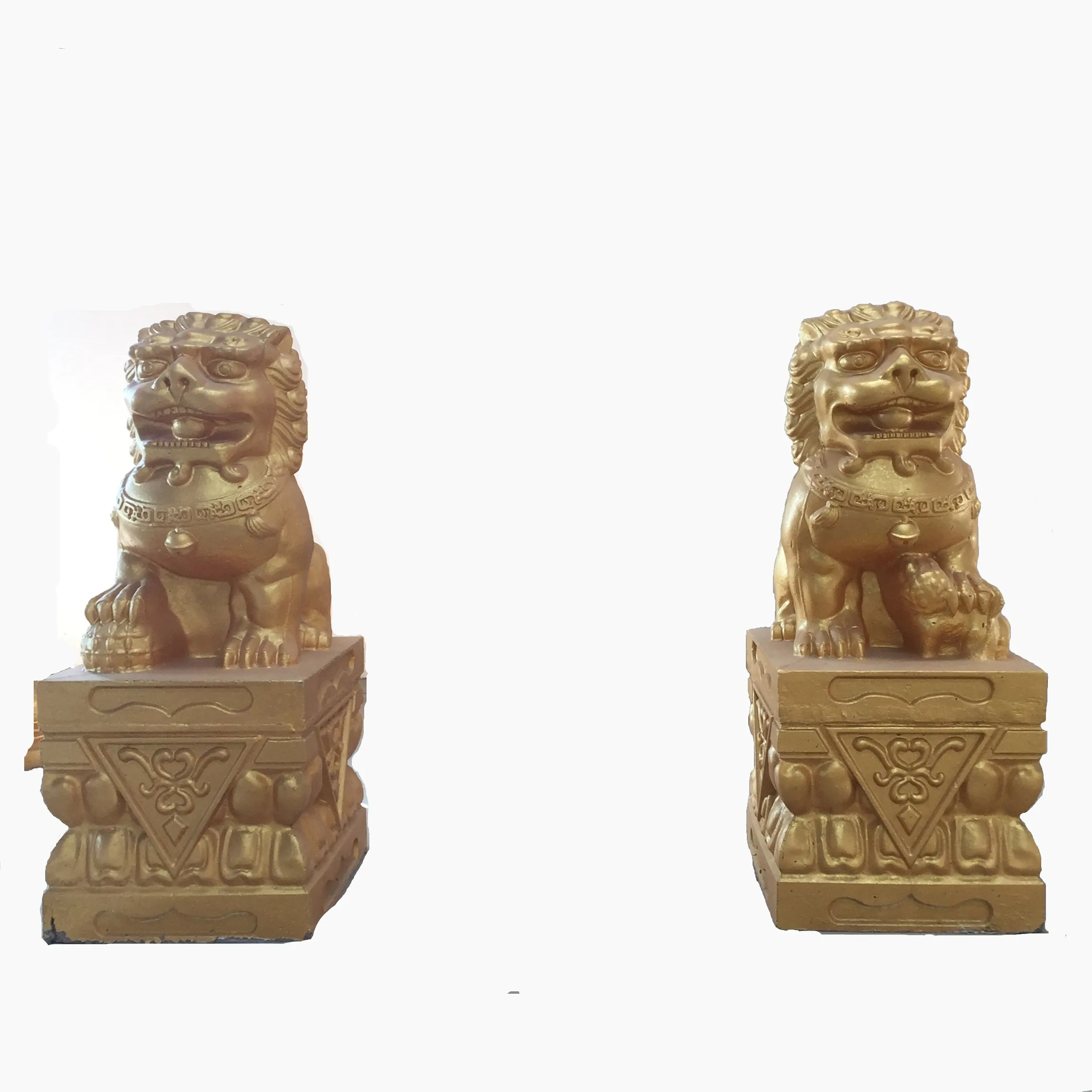 Поставка с фабрики садовое украшение статуя льва китайский стиль бетонные