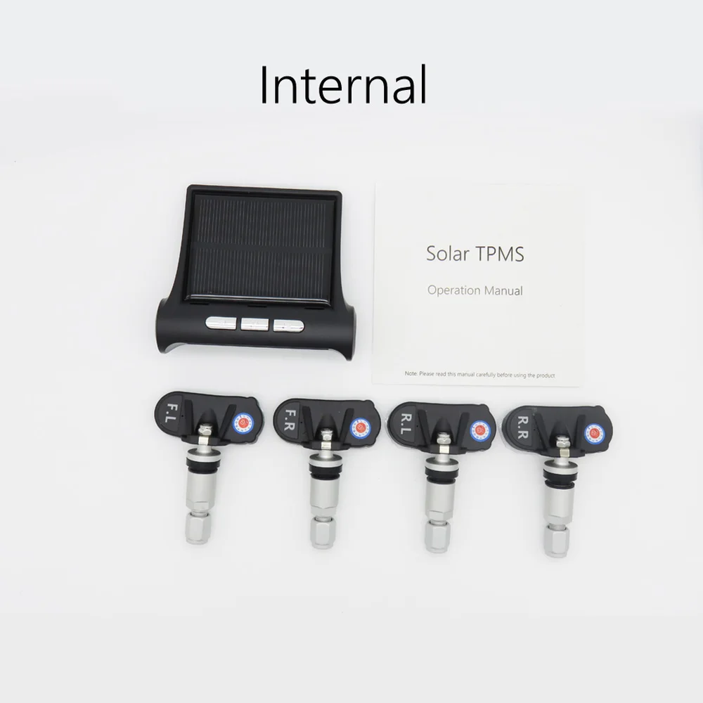 Профессиональная система контроля давления в шинах TPMS на солнечной энергии