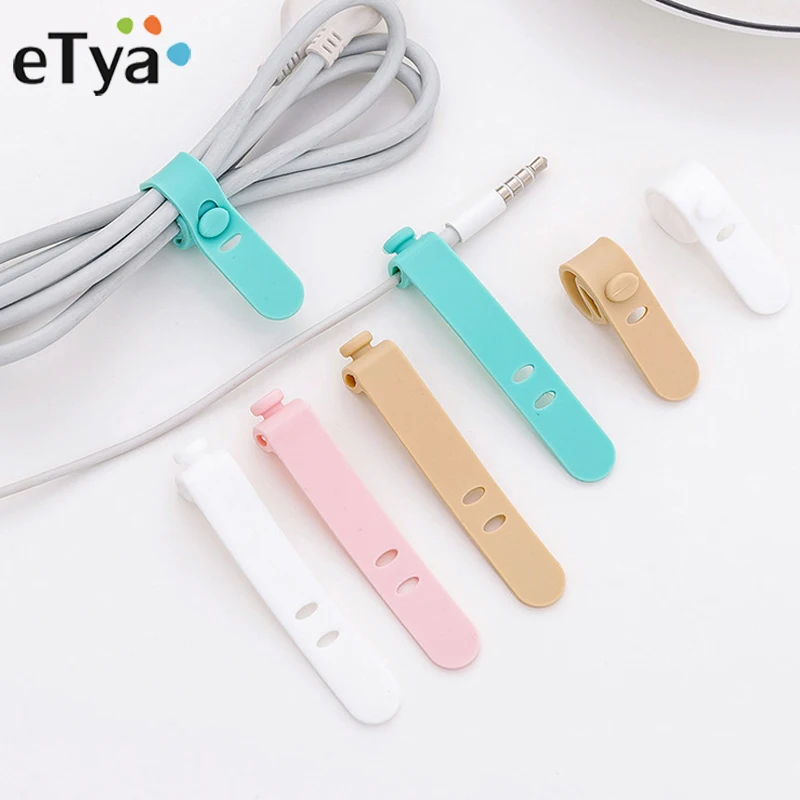 

ETya силикагелевый протектор кабеля для наушников USB держатель для телефонной линии упаковочный органайзер для мужчин и женщин Портативные д...