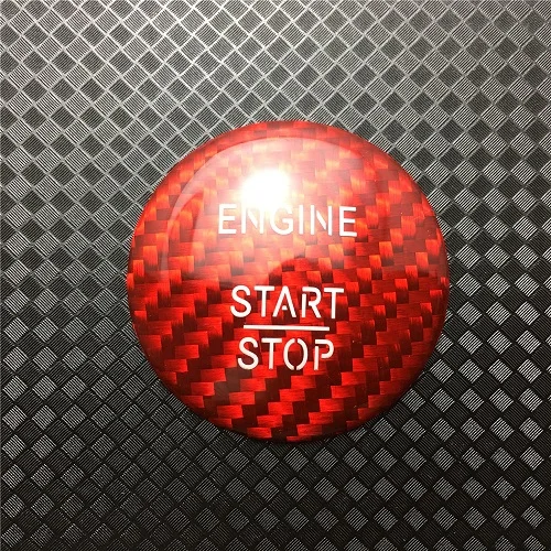Для Mercedes-Benz CLS Class W218 CLS250 CLS350 400 500 550 CLS63 углеродного волокна Start Stop Engine кнопка ключ отделочный стикер - Название цвета: Red