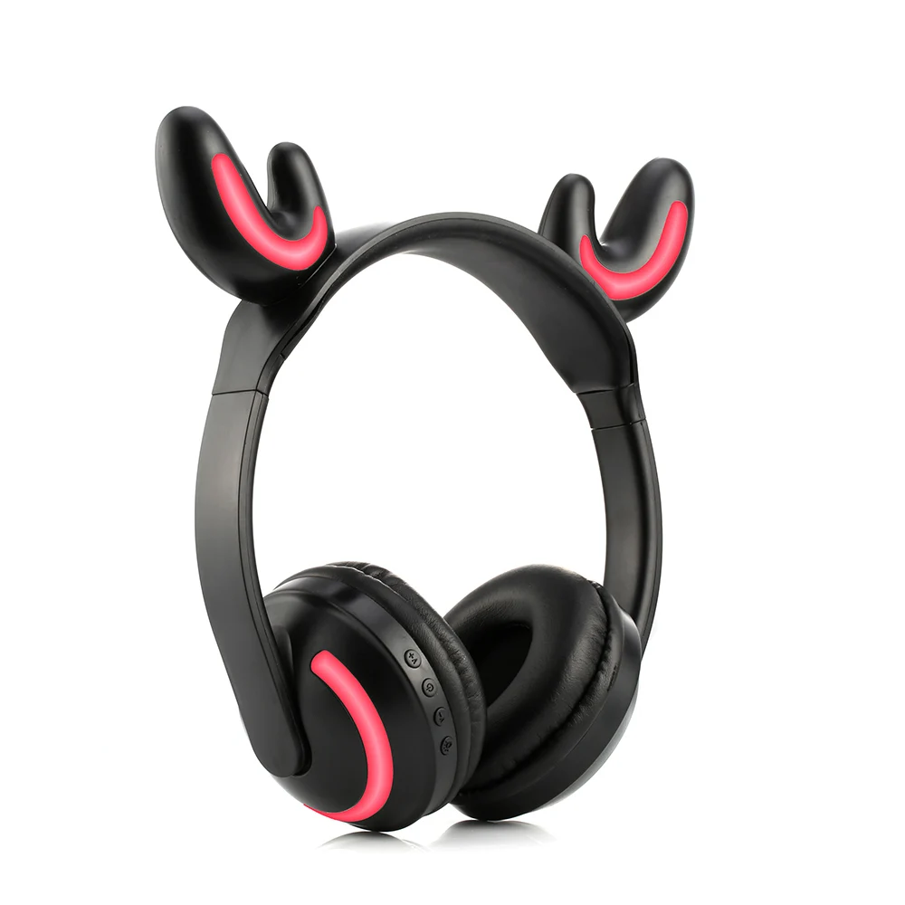 Кошачьи наушники Bluetooth стерео светодиодный светильник наушники мигающие светящиеся Игровые наушники 7 цветов