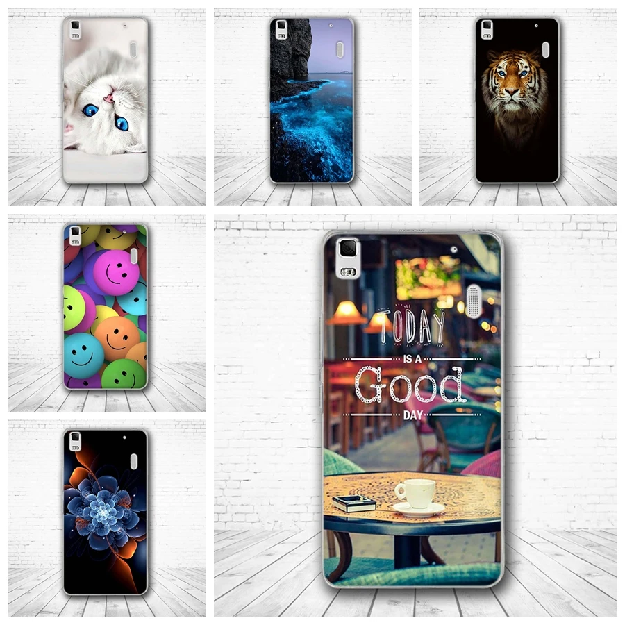 3D Pinted Protrctive Back Cover for Lenovo A7000 K3 Note Luxury Soft Silicon Coque lenovo k3 a 7000 Funda | Мобильные телефоны и