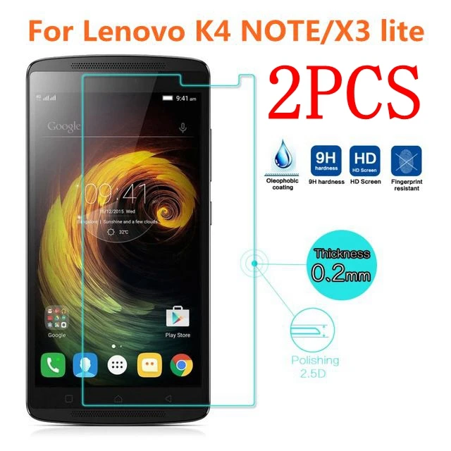 2 шт. Оригинальное закаленное стекло для Lenovo K4 NOTE Защитная пленка экрана X3 lite/A7010 5