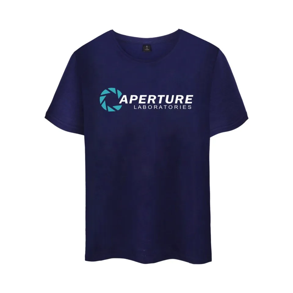 Aperture Science Games Футболка мужская летняя одежда футболка с принтом апертуры Laboratories