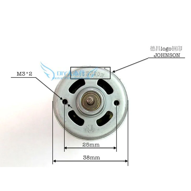 Джонсон RS 570 двигатель DC 6V 7 4 V 9V 12V 28500RPM высокая скорость большой крутящий момент