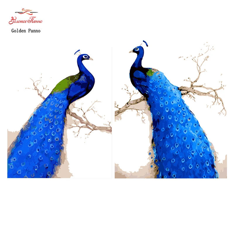 

Золотой панно, 5D, diy Алмазная вышивка, полная, квадратная, алмазная живопись, вышивка крестом, 3D, алмаз, мозаика, Рождество, синий павлин 1010